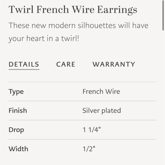 Gently Used Brighton Twirl French Earrings and Necklace - Picture 7 of 8